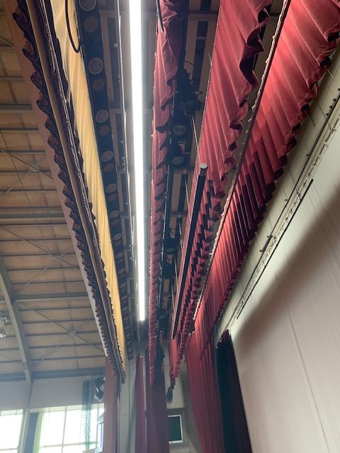 県立高校体育館照明工事