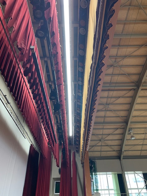 県立高校体育館照明工事